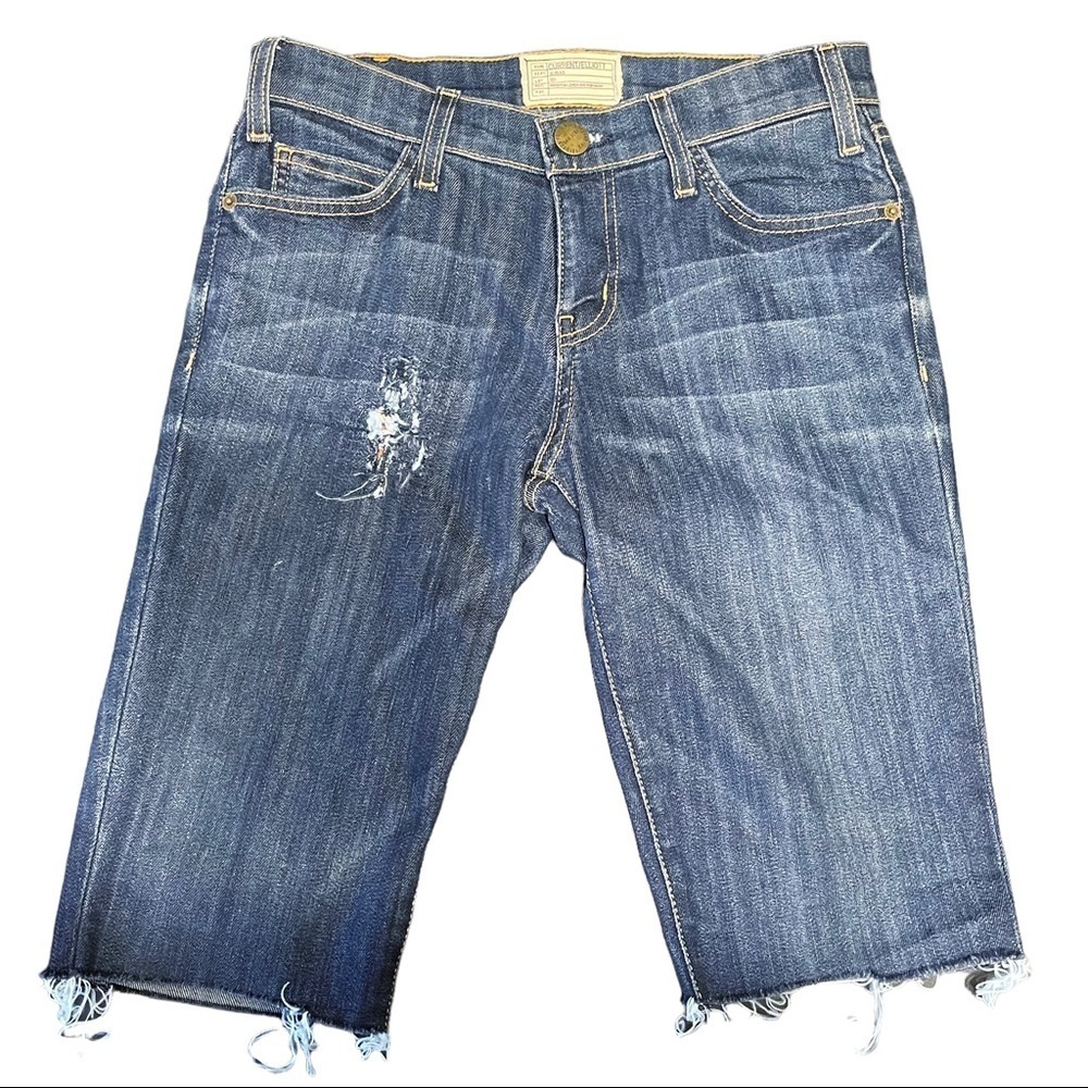 Current Elliot Voyage Cut Off Bermuda Length Denim Shorts Women's 25